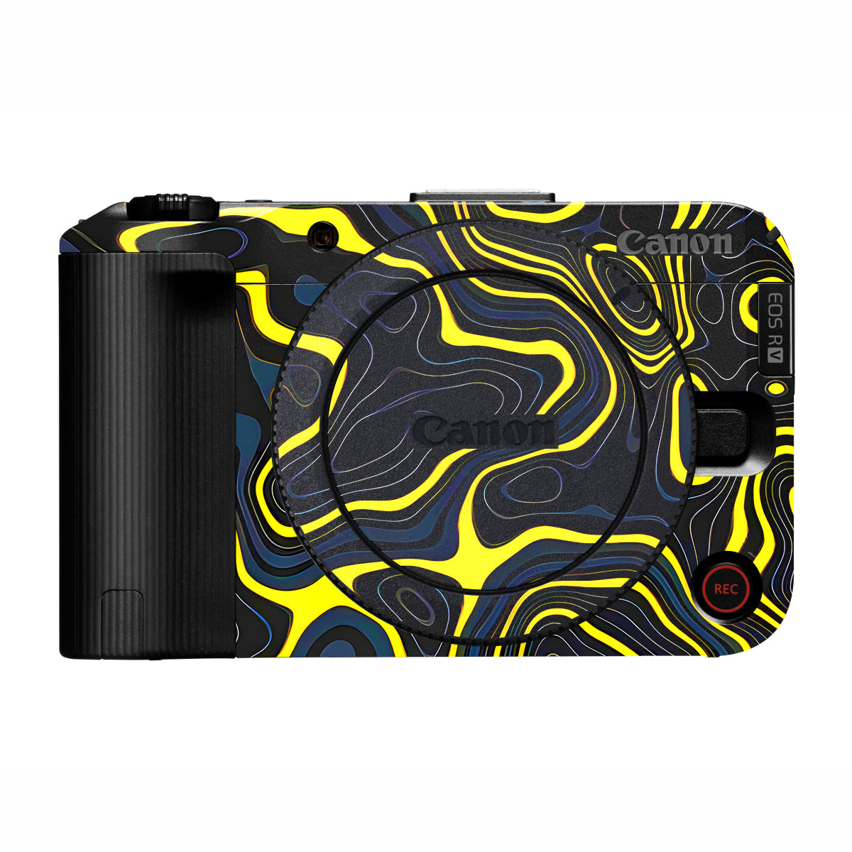 Neon Lava Contours Canon EOS R50V Camera Skin