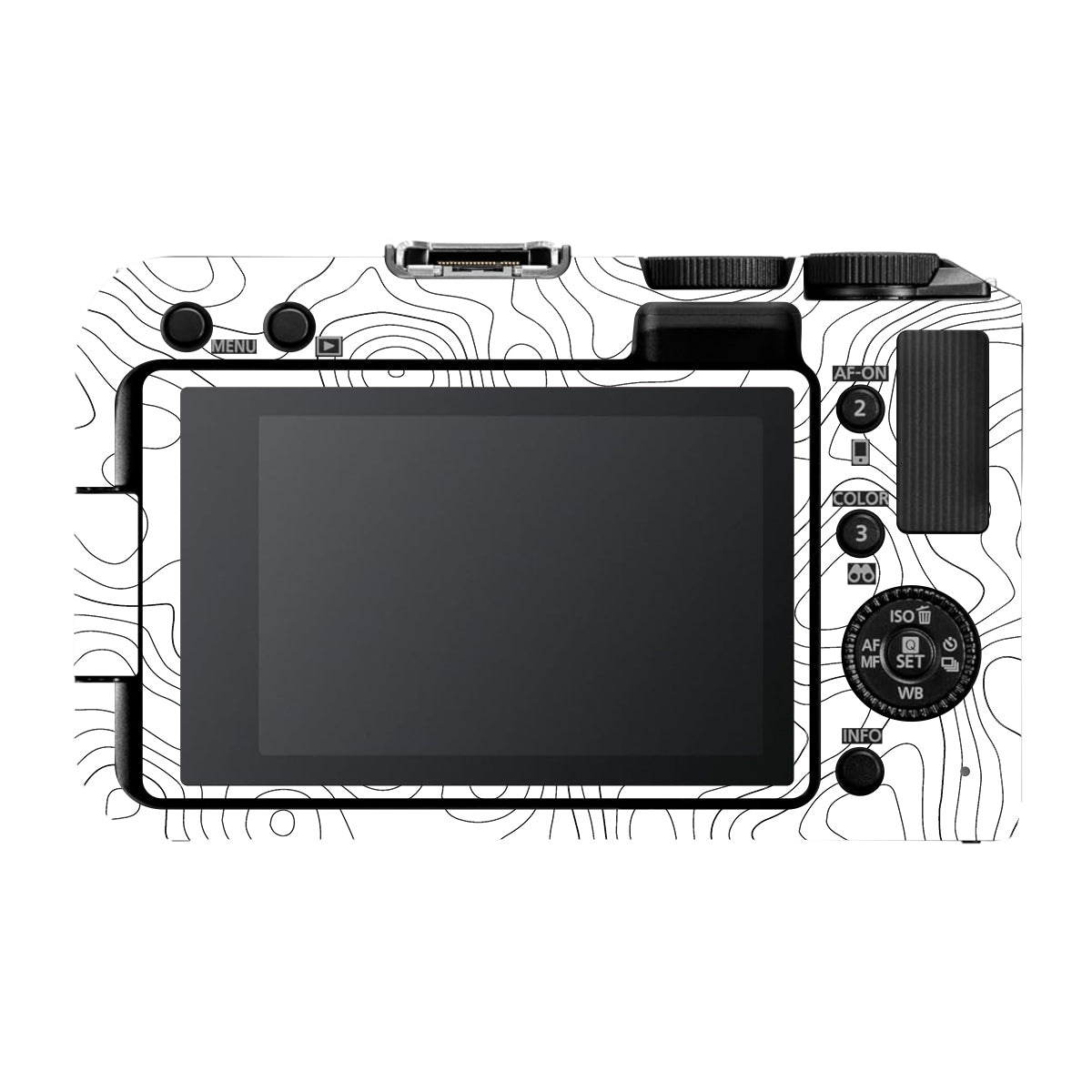 White Contour Design Canon EOS R50V Camera Skin