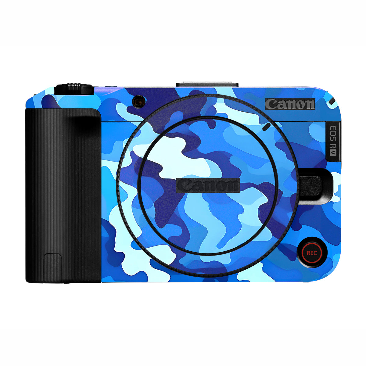 Arctic Blue Camo Pattern Canon EOS R50V Camera Skin