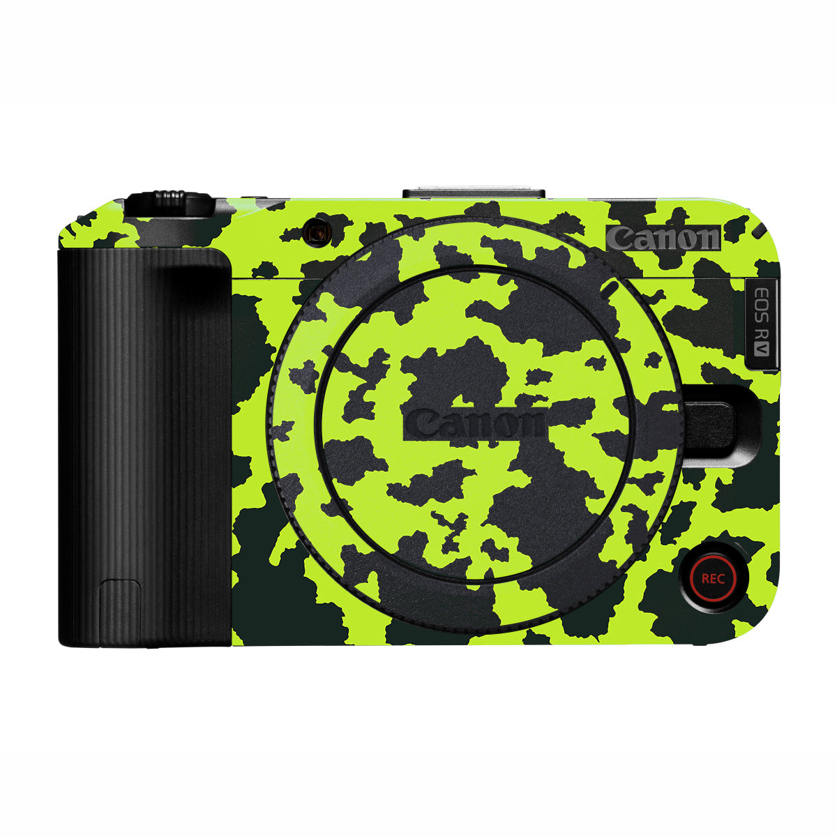 Neon Green Splatter Canon EOS R50V Camera Skin