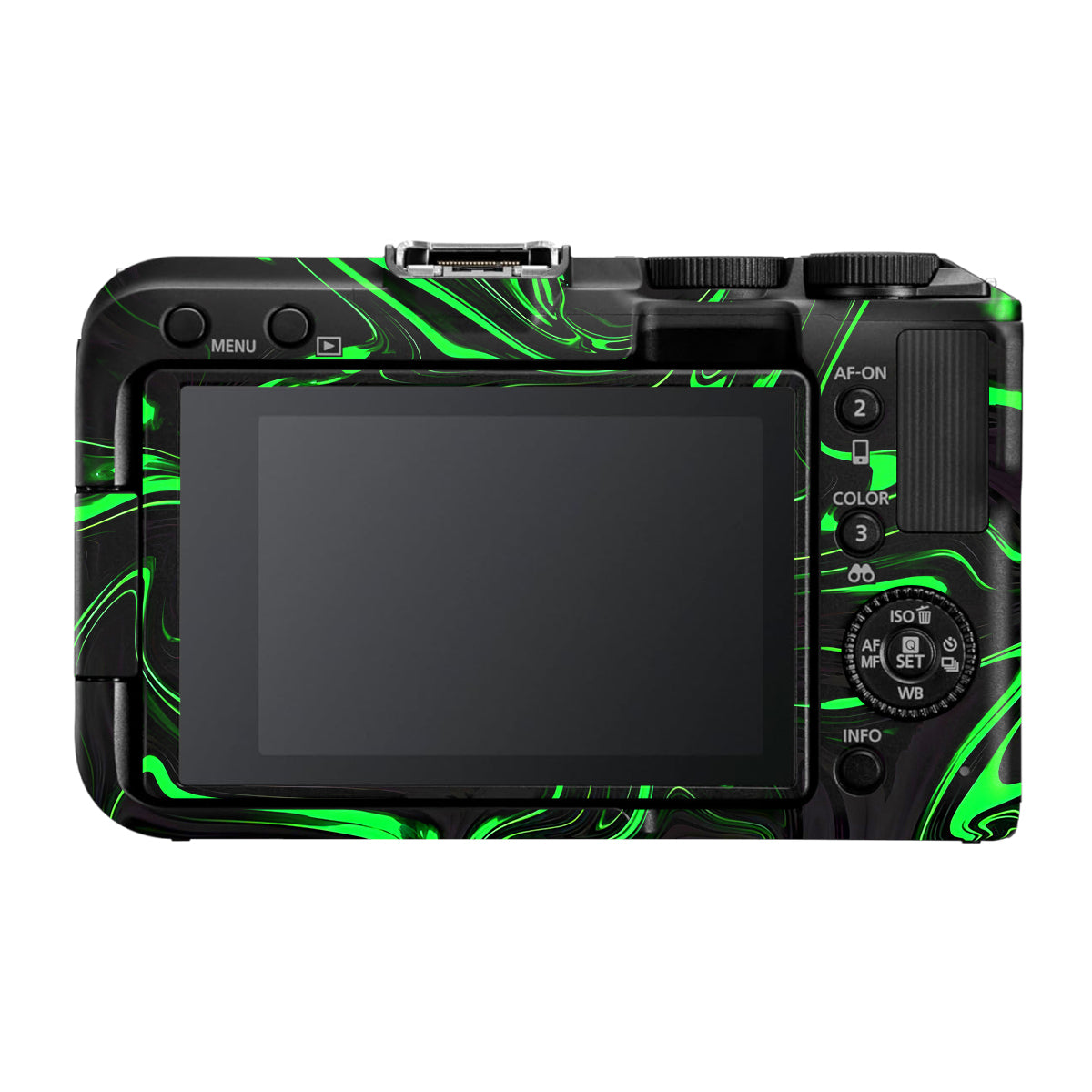 Green Liquid Pattern Canon EOS R50V Camera Skin