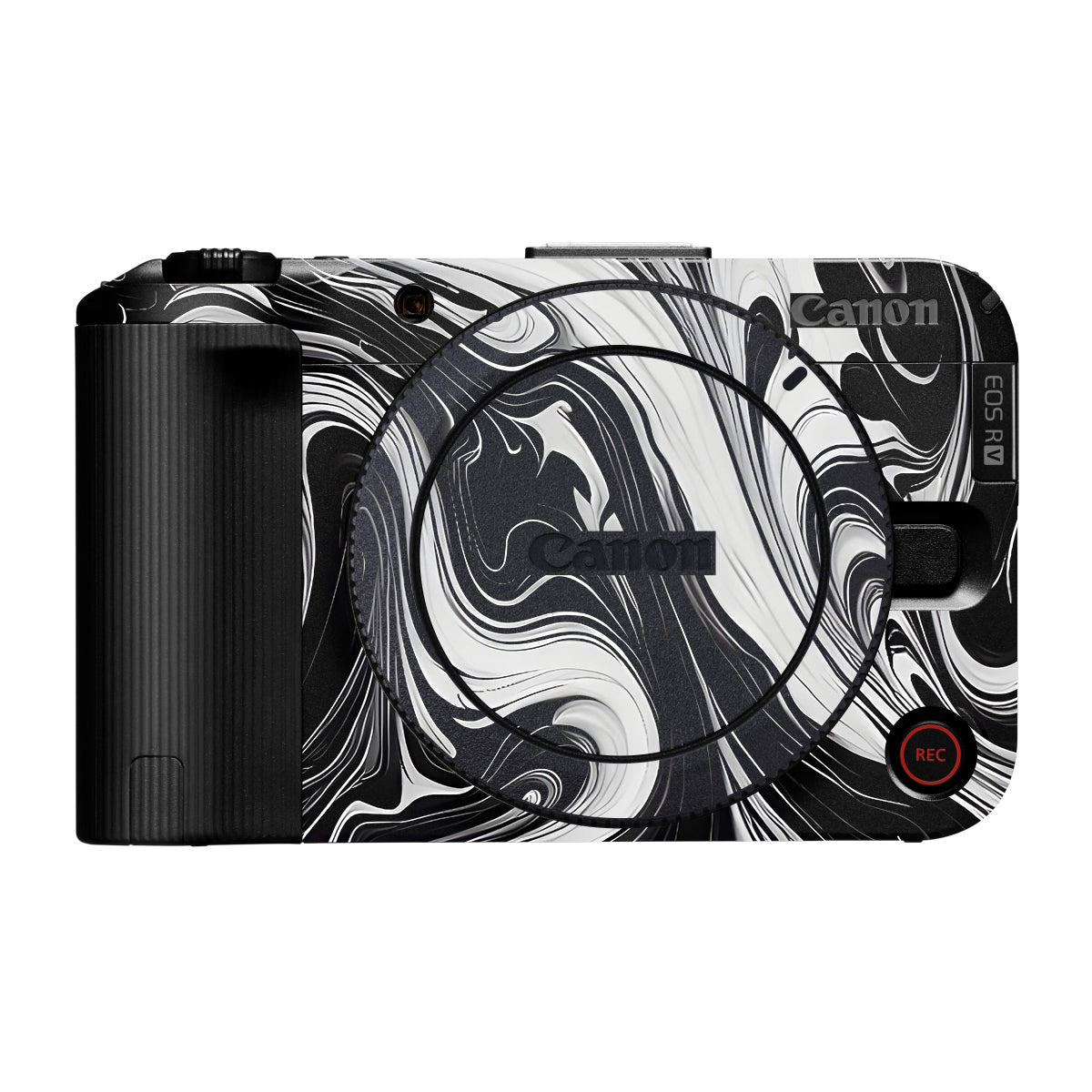 Black and White Marble Canon EOS R50V Camera Skin