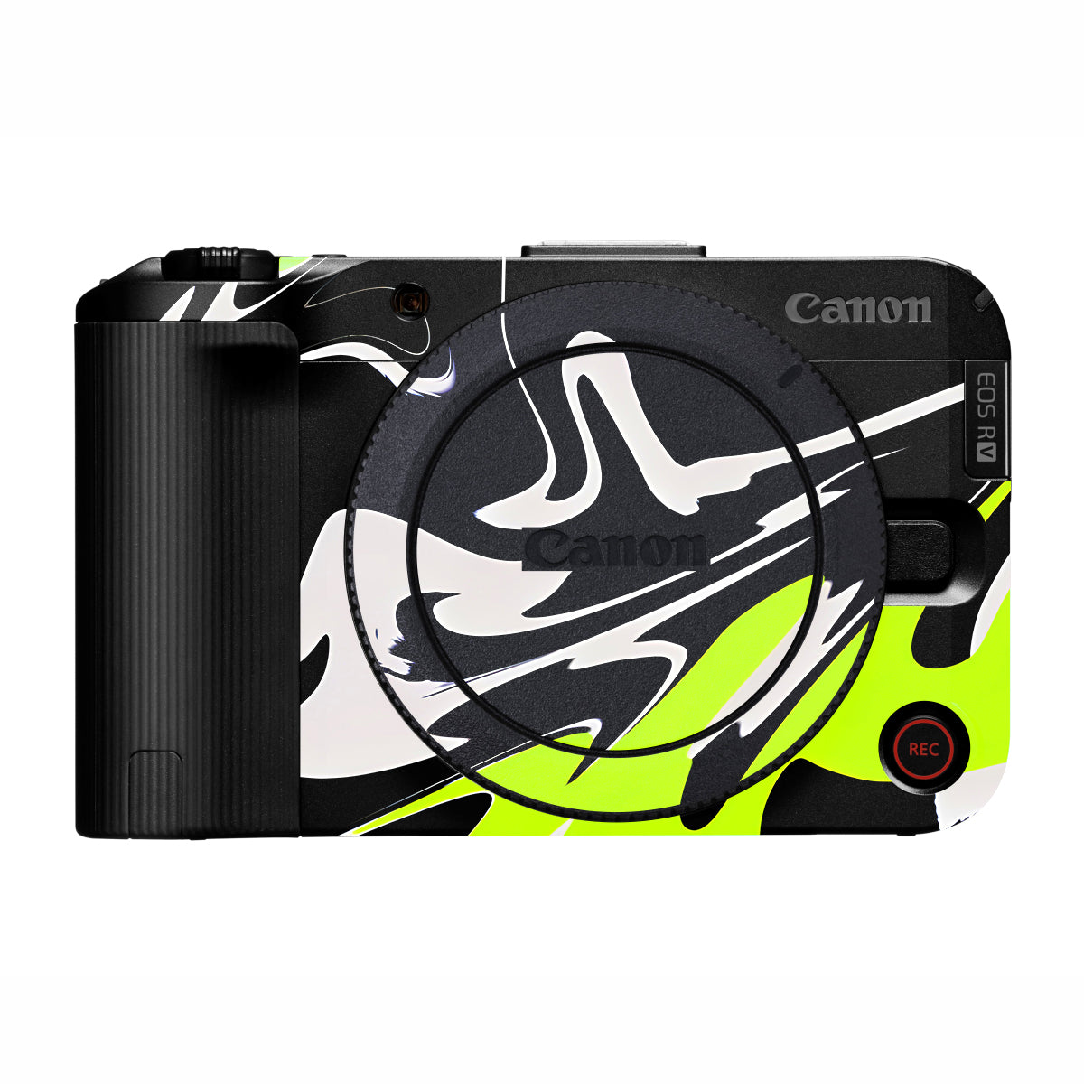 Neon Green and Black Pattern Canon EOS R50V Camera Skin