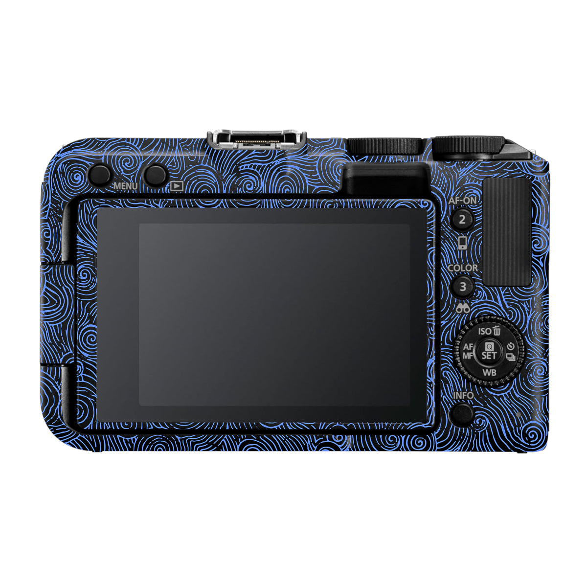 Blue Spirals Canon EOS R50V Camera Skin