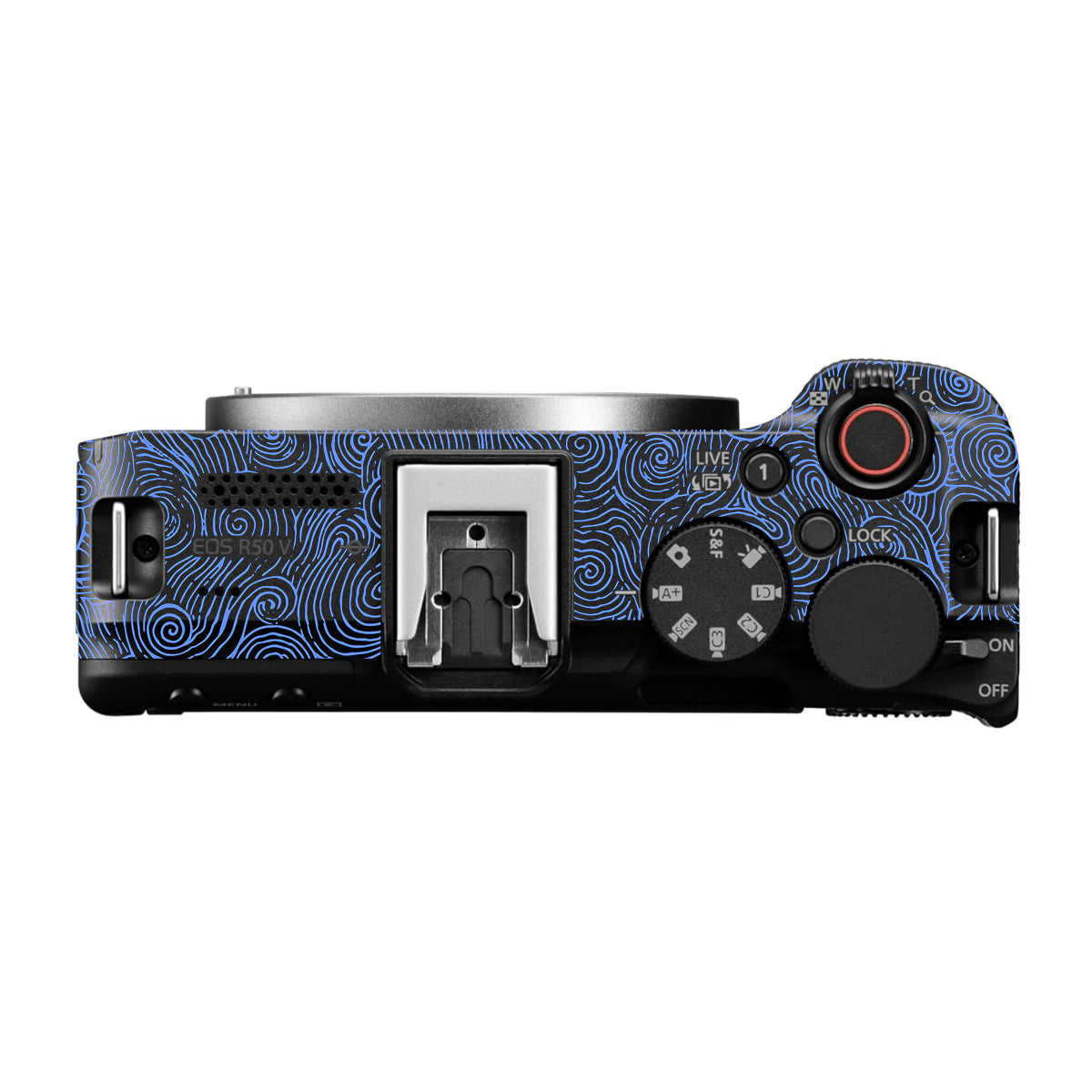 Blue Spirals Canon EOS R50V Camera Skin
