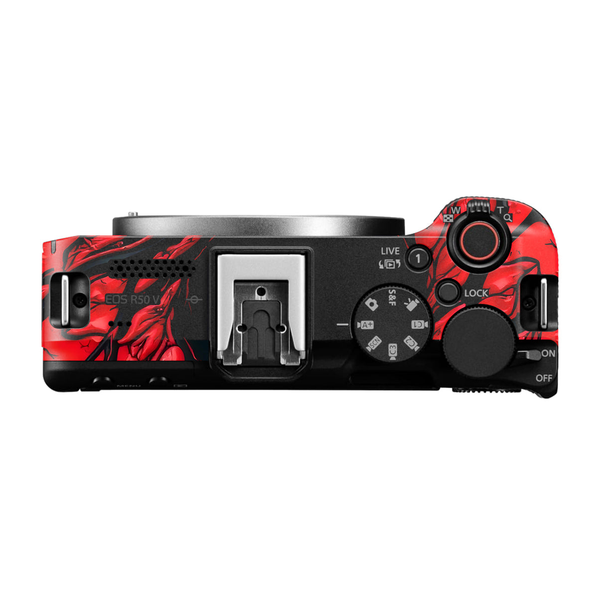 Venom Red Canon EOS R50V Camera Skin
