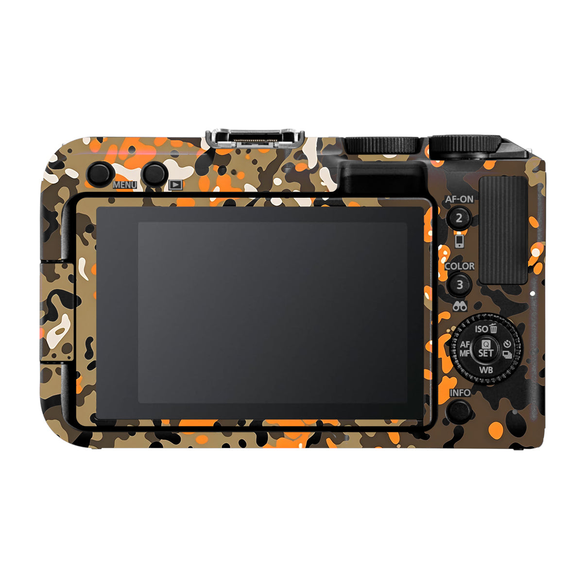 Orange Brown Spot Canon EOS R50V Camera Skin