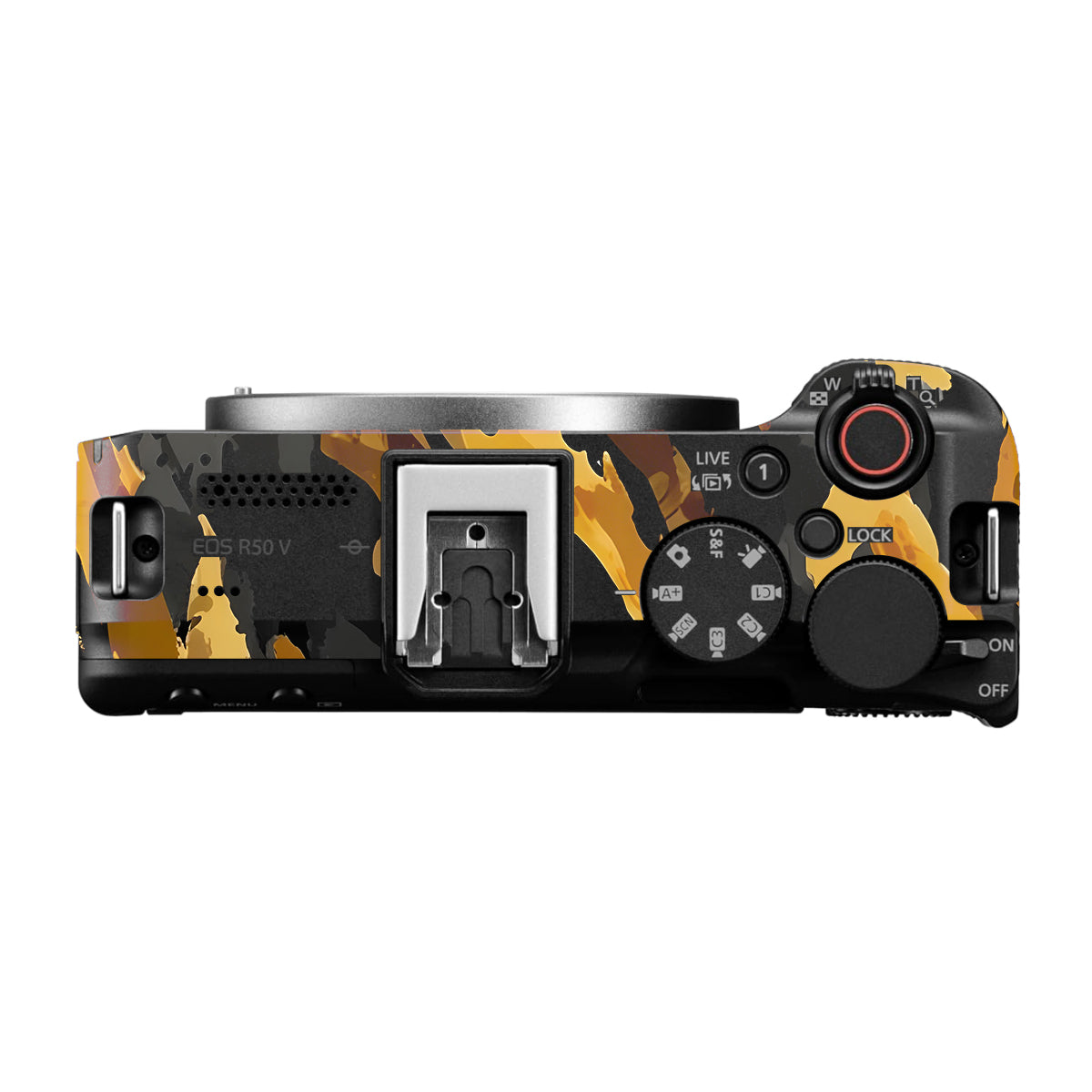 Camo Tiger Blend Canon EOS R50V Camera Skin