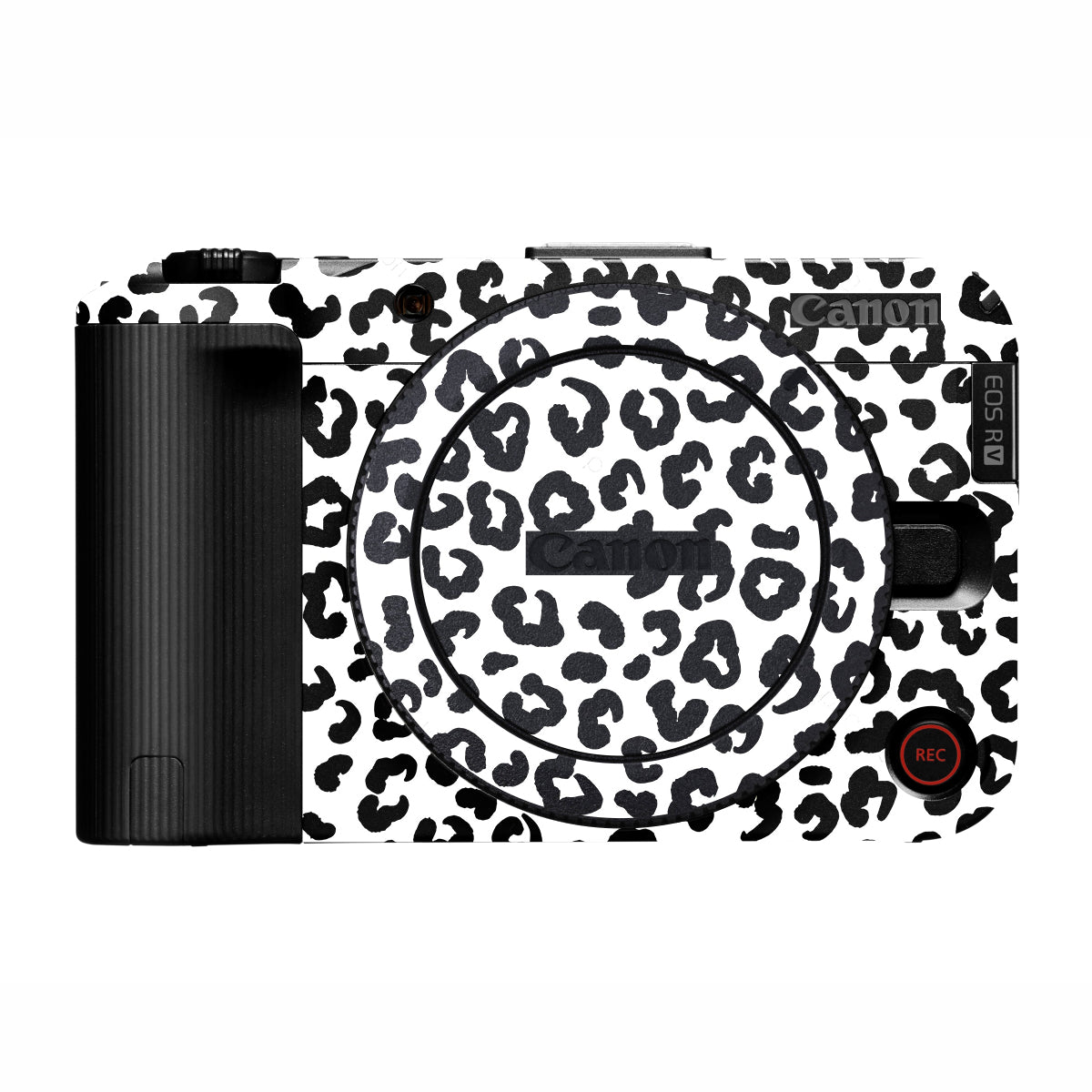White Leopard Canon EOS R50V Camera Skin