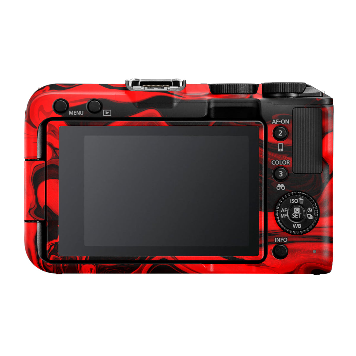 Red Lava Flow Canon EOS R50V Camera Skin