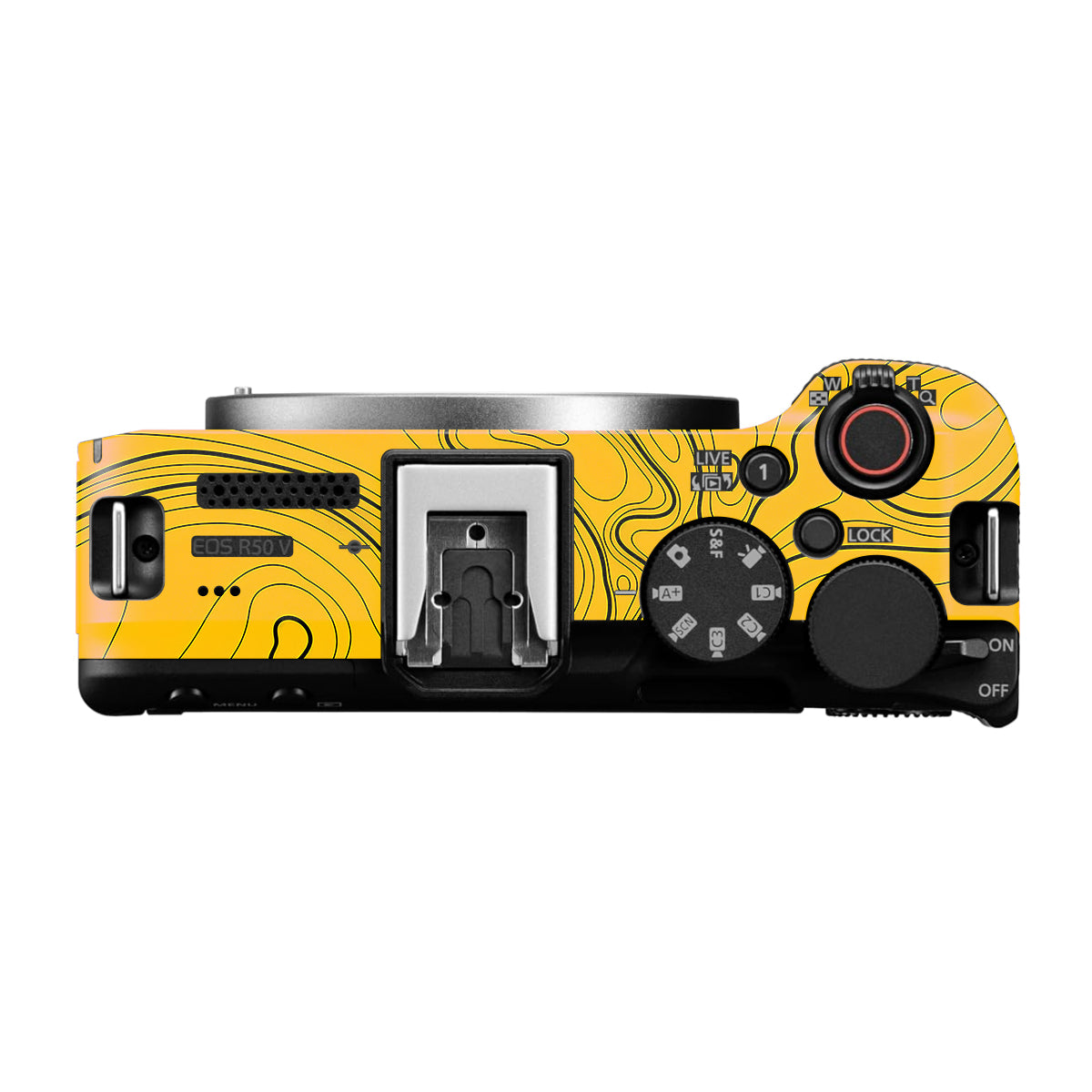 Topographic Map Pattern Canon EOS R50V Camera Skin