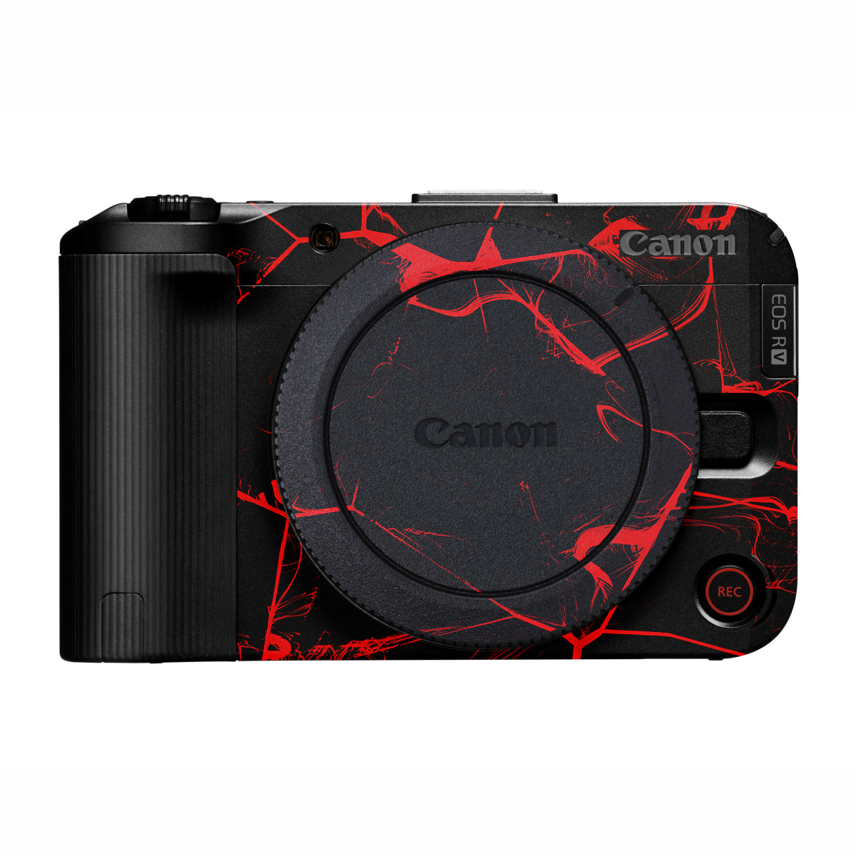 Red Neural Grid Canon EOS R50V Camera Skin
