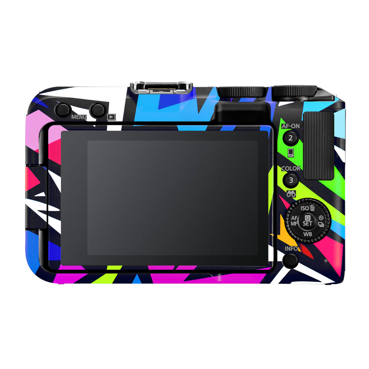 Bold Geometric Pop Canon EOS R50V Camera Skin