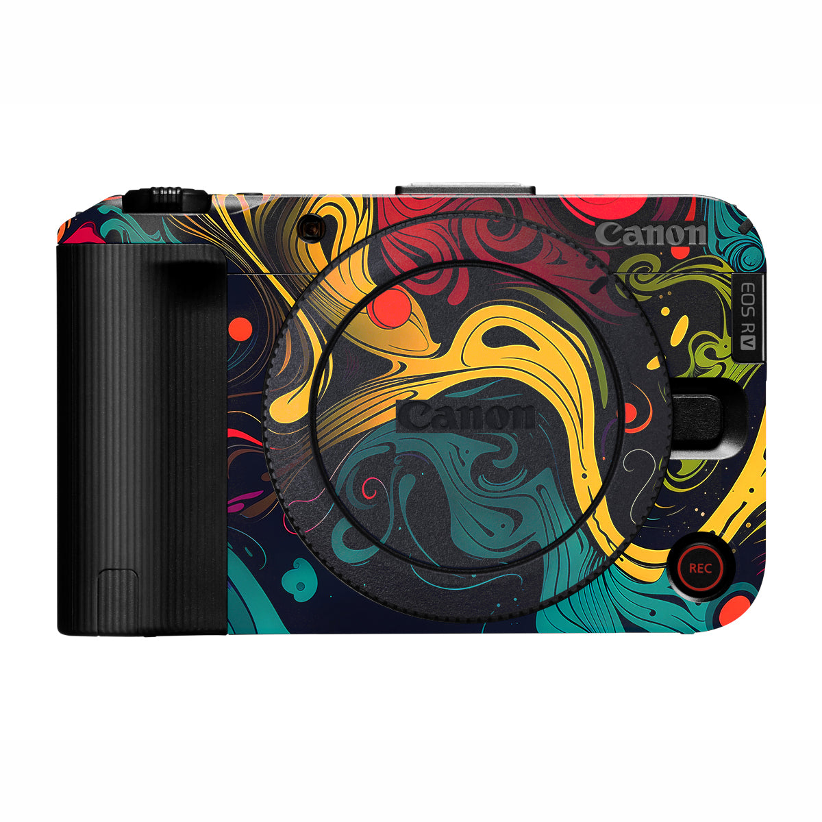 Psychedelic Color Swirl Canon EOS R50V Camera Skin