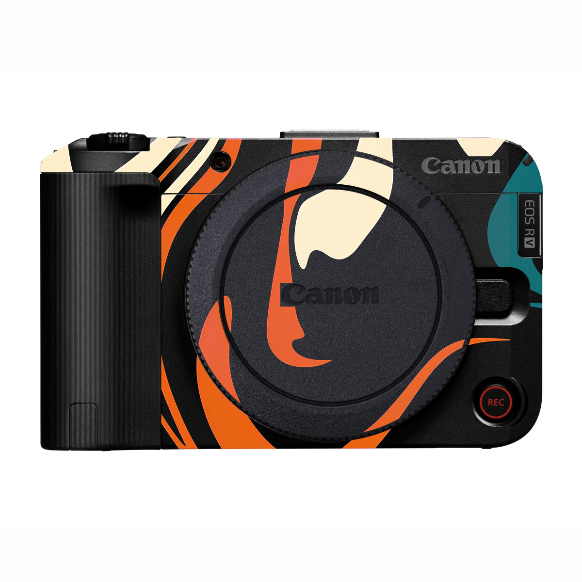 Mid-Century Abstract Swirl Canon EOS R50V Camera Skin