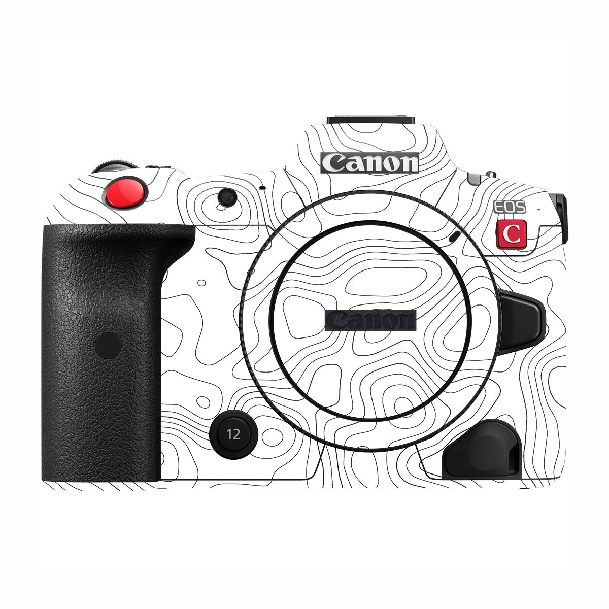 White Contour Design Canon EOS R5 C Camera Skin