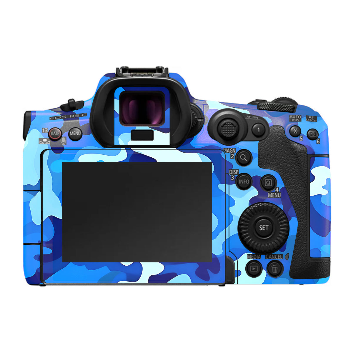 Arctic Blue Camo Pattern Canon EOS R5 C Camera Skin