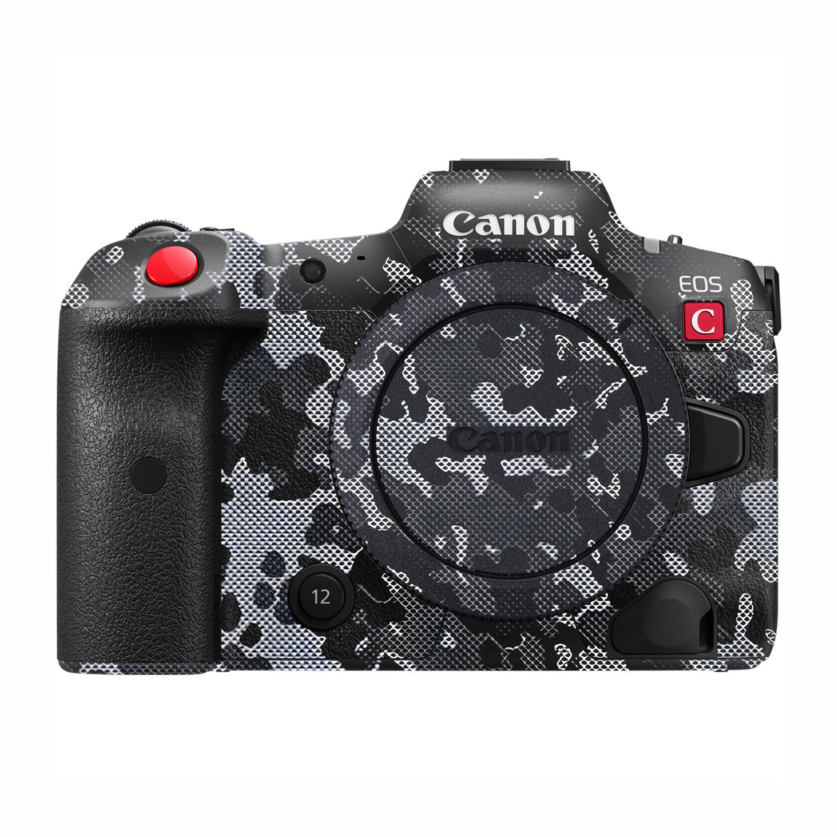 Stealth Grey Camo Canon EOS R5 C Camera Skin