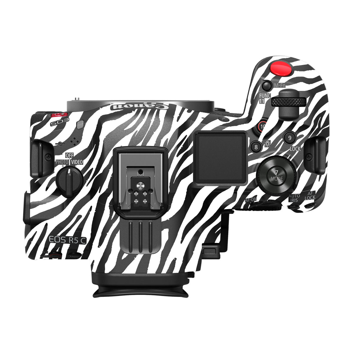 Classic Zebra Stripes Canon EOS R5 C Camera Skin