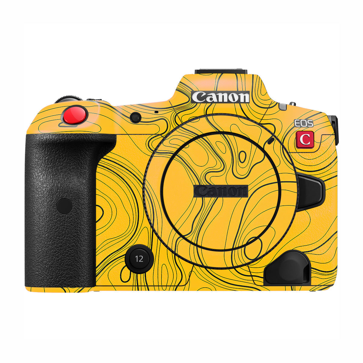 Topographic Map Pattern Canon EOS R5 C Camera Skin