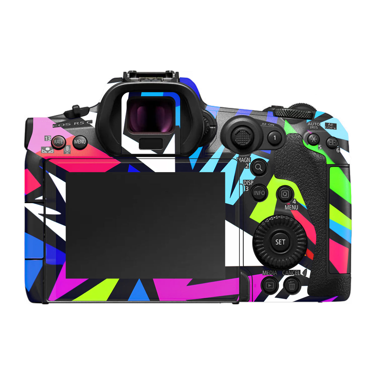 Bold Geometric Pop Canon EOS R5 C Camera Skin