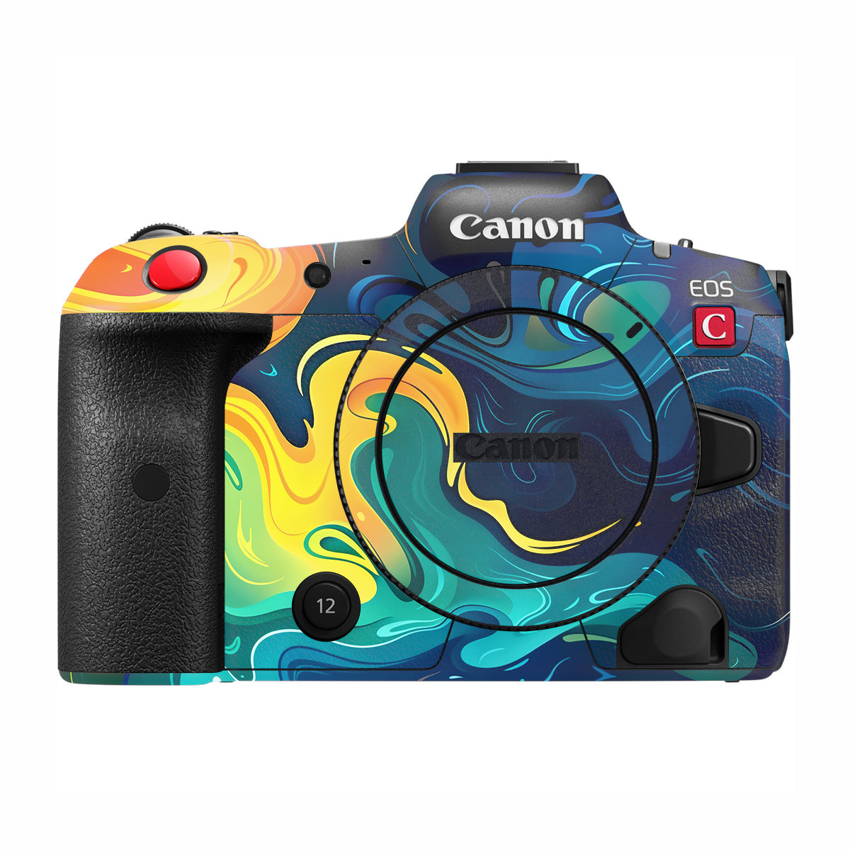 Rainbow Liquid Fusion Canon EOS R5 C Camera Skin