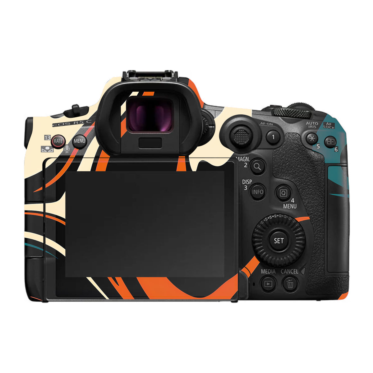 Mid-Century Abstract Swirl Canon EOS R5 C Camera Skin