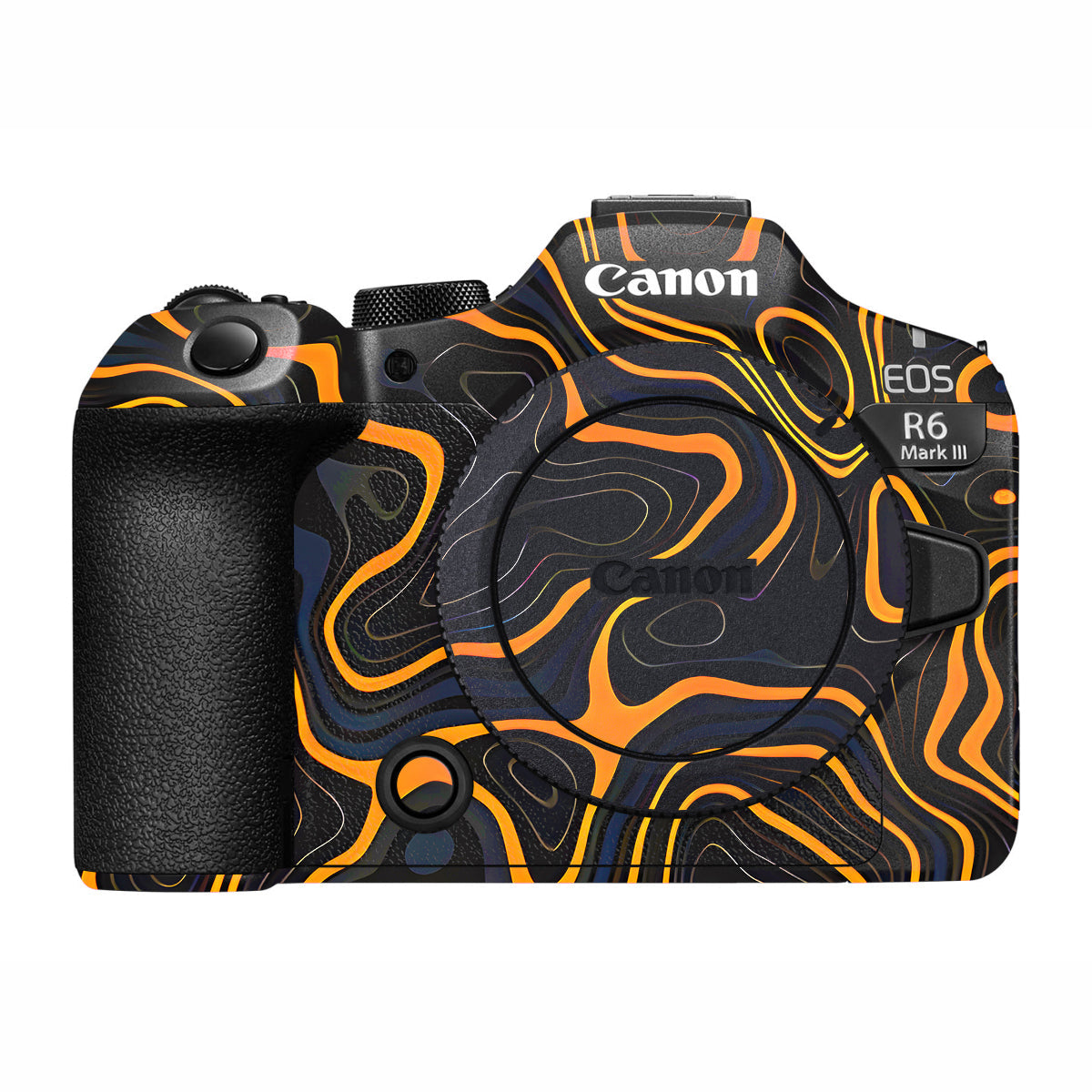 Amber Topographic Waves Canon R6 Mark III Camera Skin