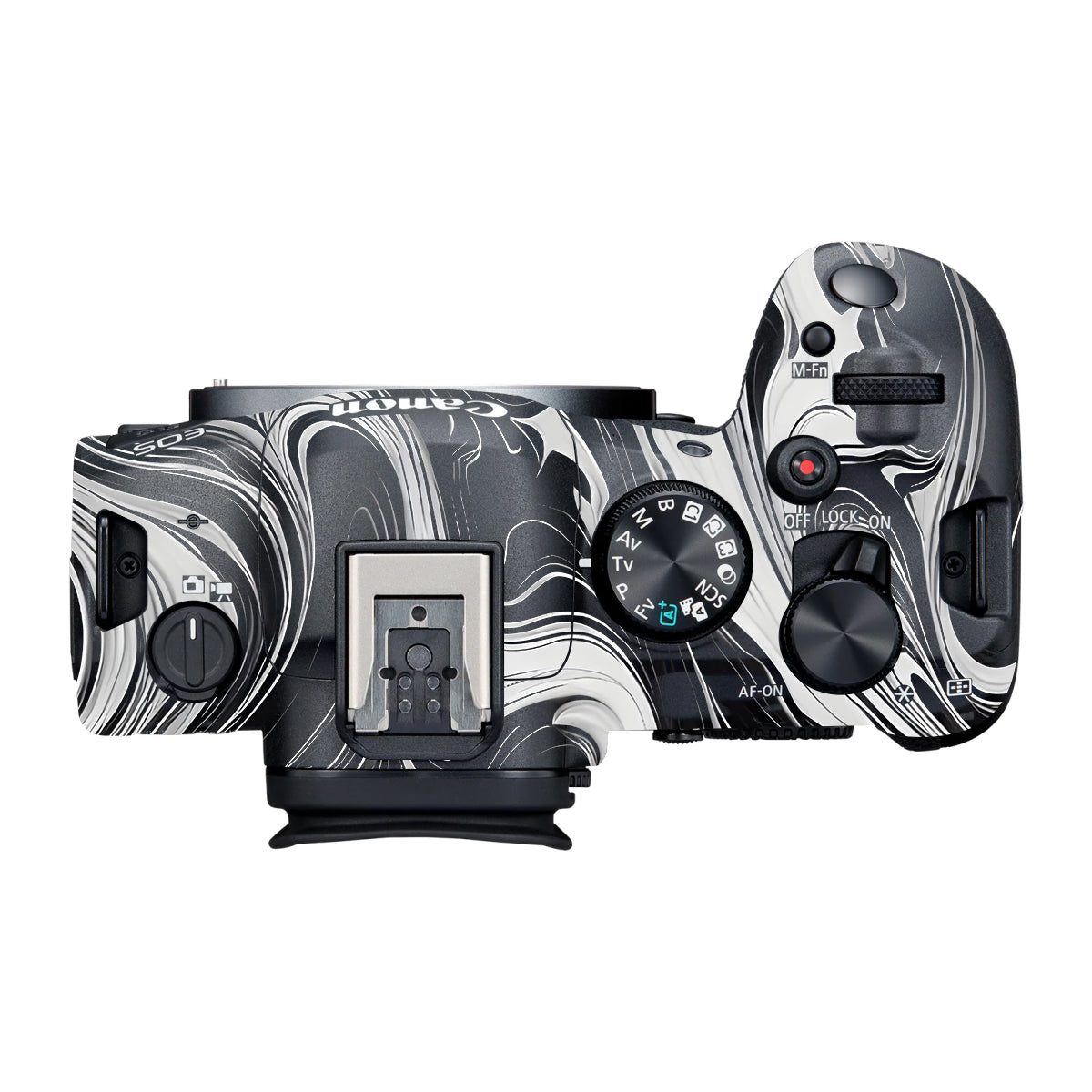 Black and White Marble Canon R6 Mark III Camera Skin