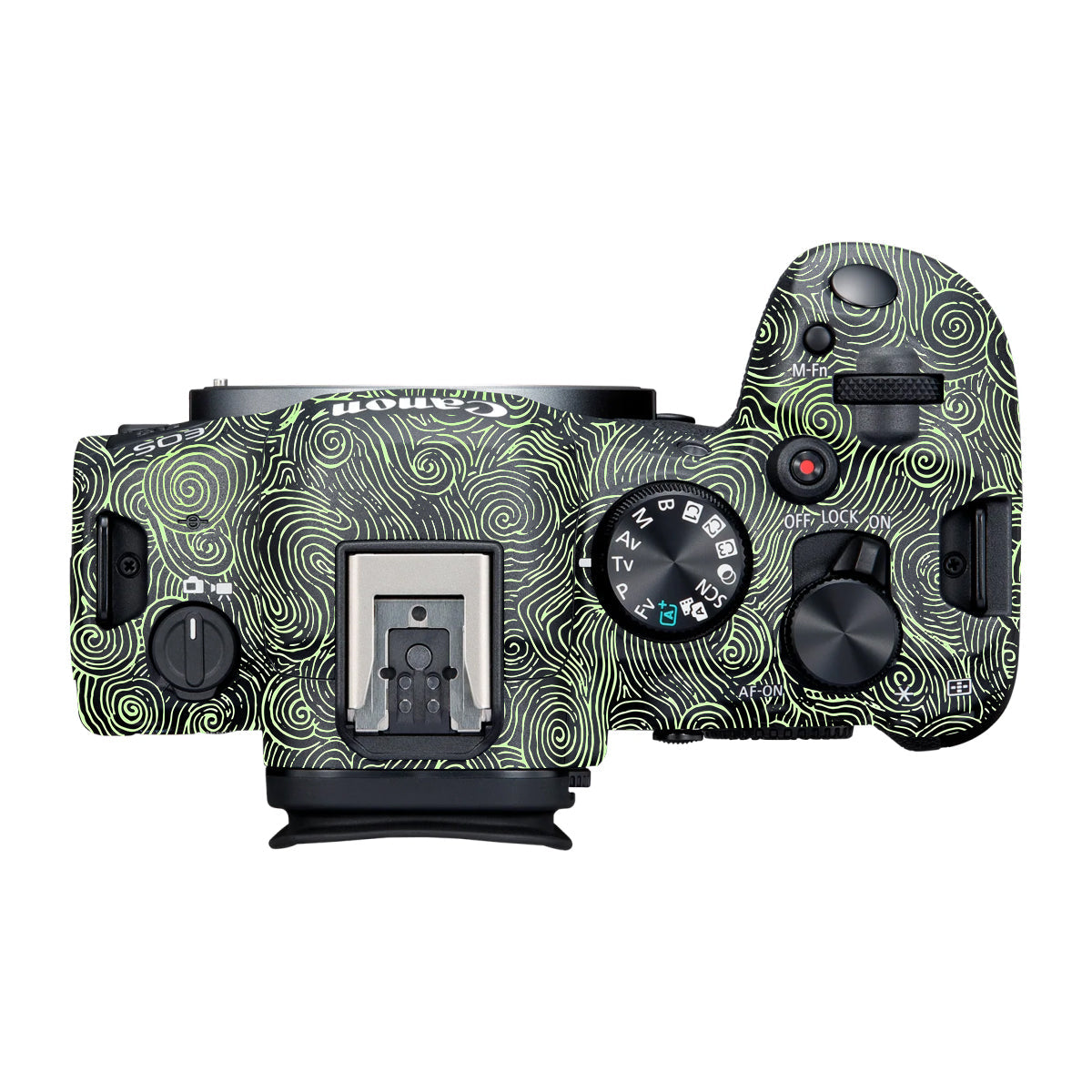 Green Spirals Canon R6 Mark III Camera Skin