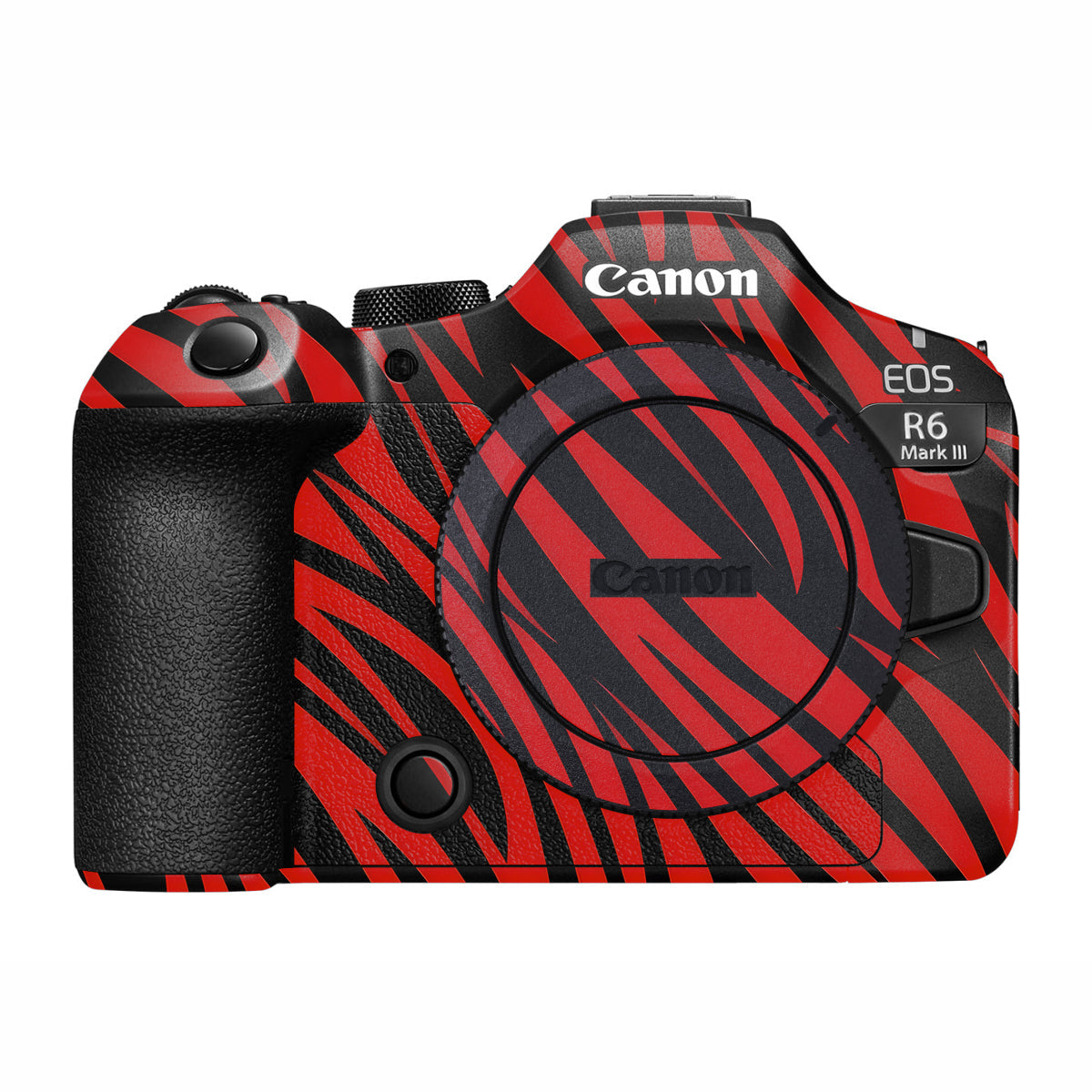 Red and Black Stripes Canon R6 Mark III Camera Skin