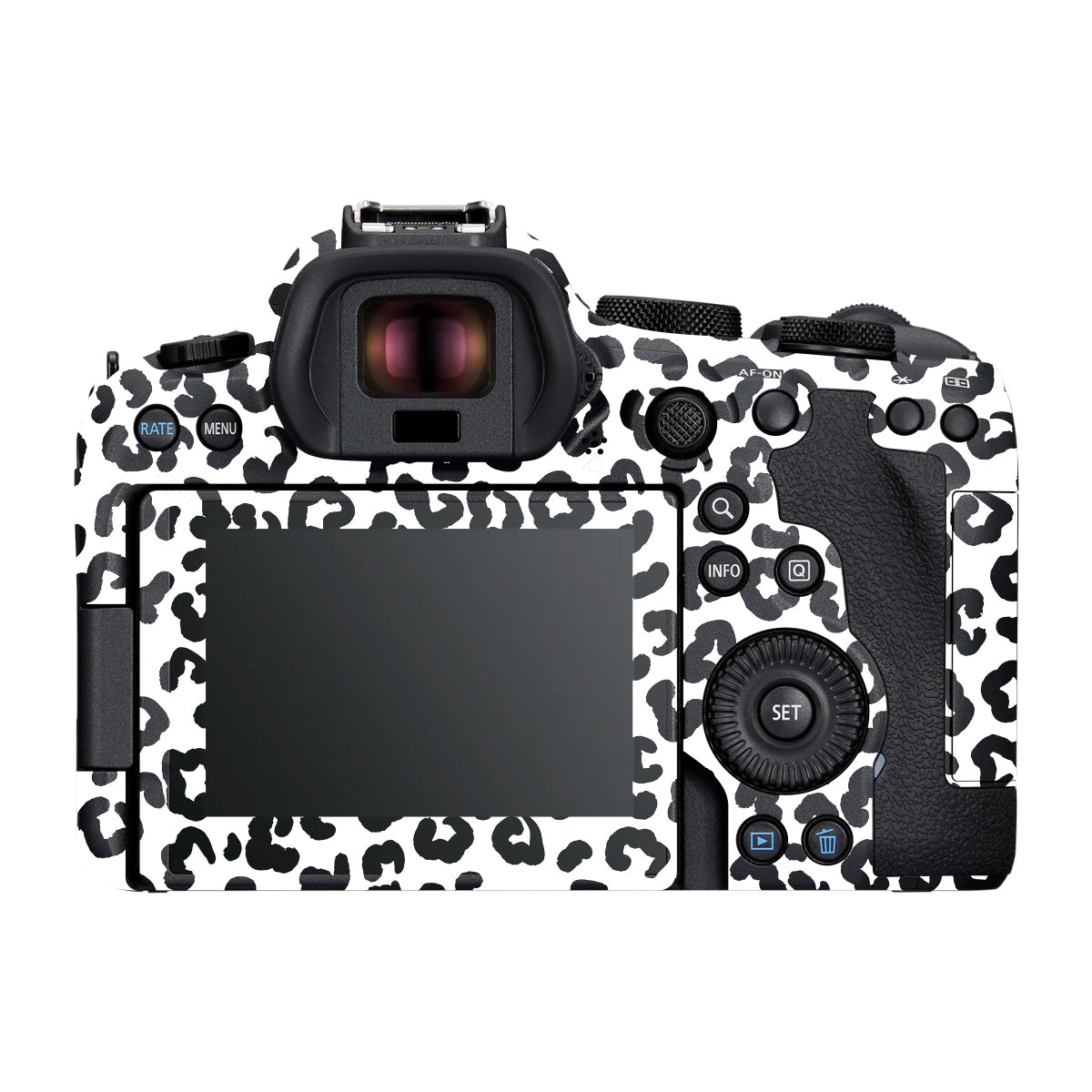White Leopard Canon R6 Mark III Camera Skin