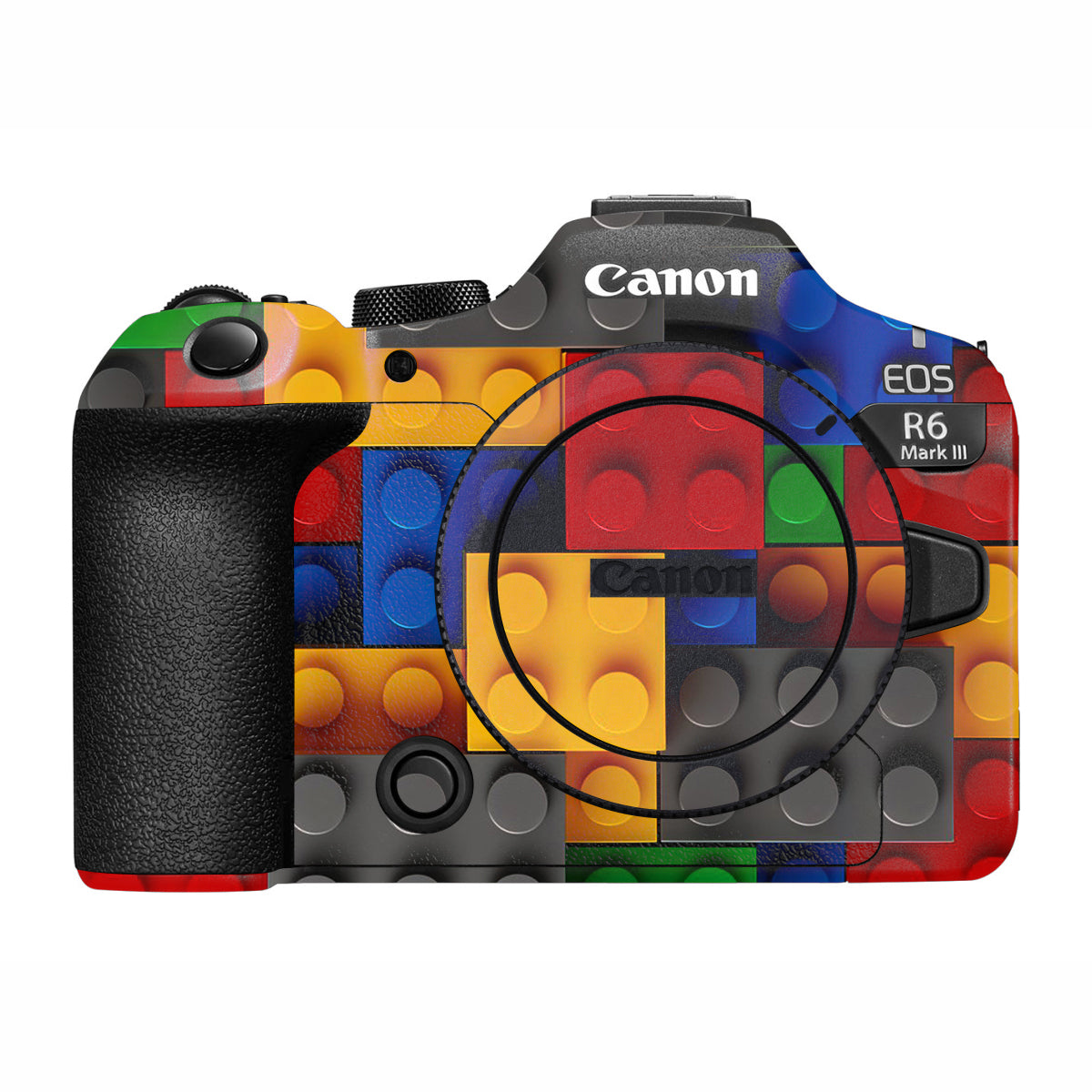 Colorful LEGO Brick Wall Pattern Canon R6 Mark III Camera Skin