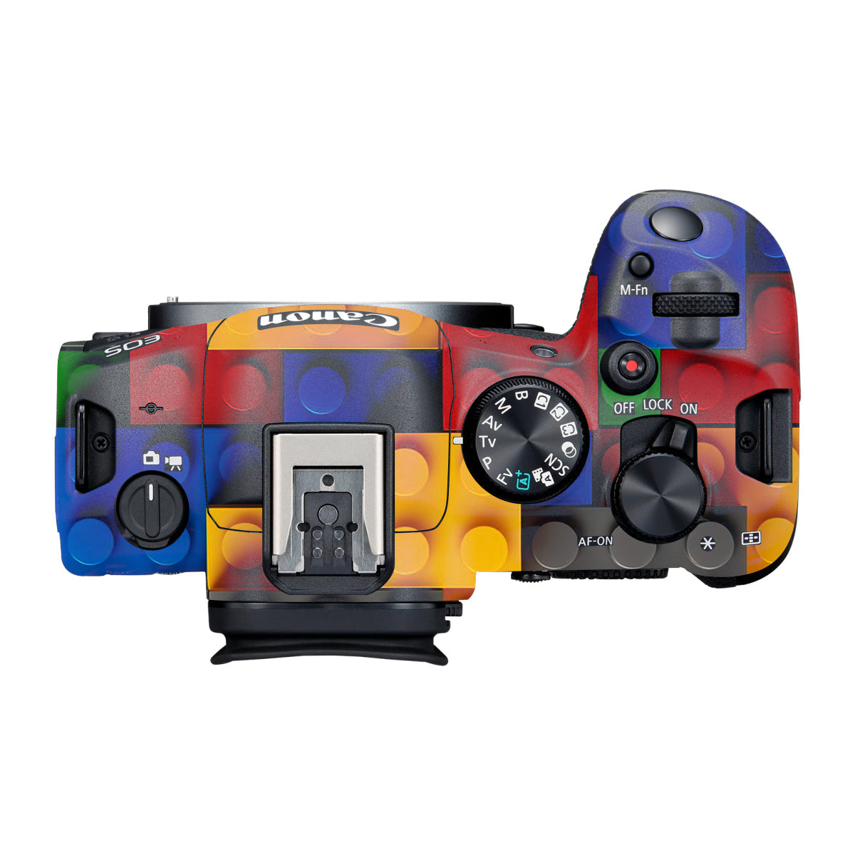 Colorful LEGO Brick Wall Pattern Canon R6 Mark III Camera Skin