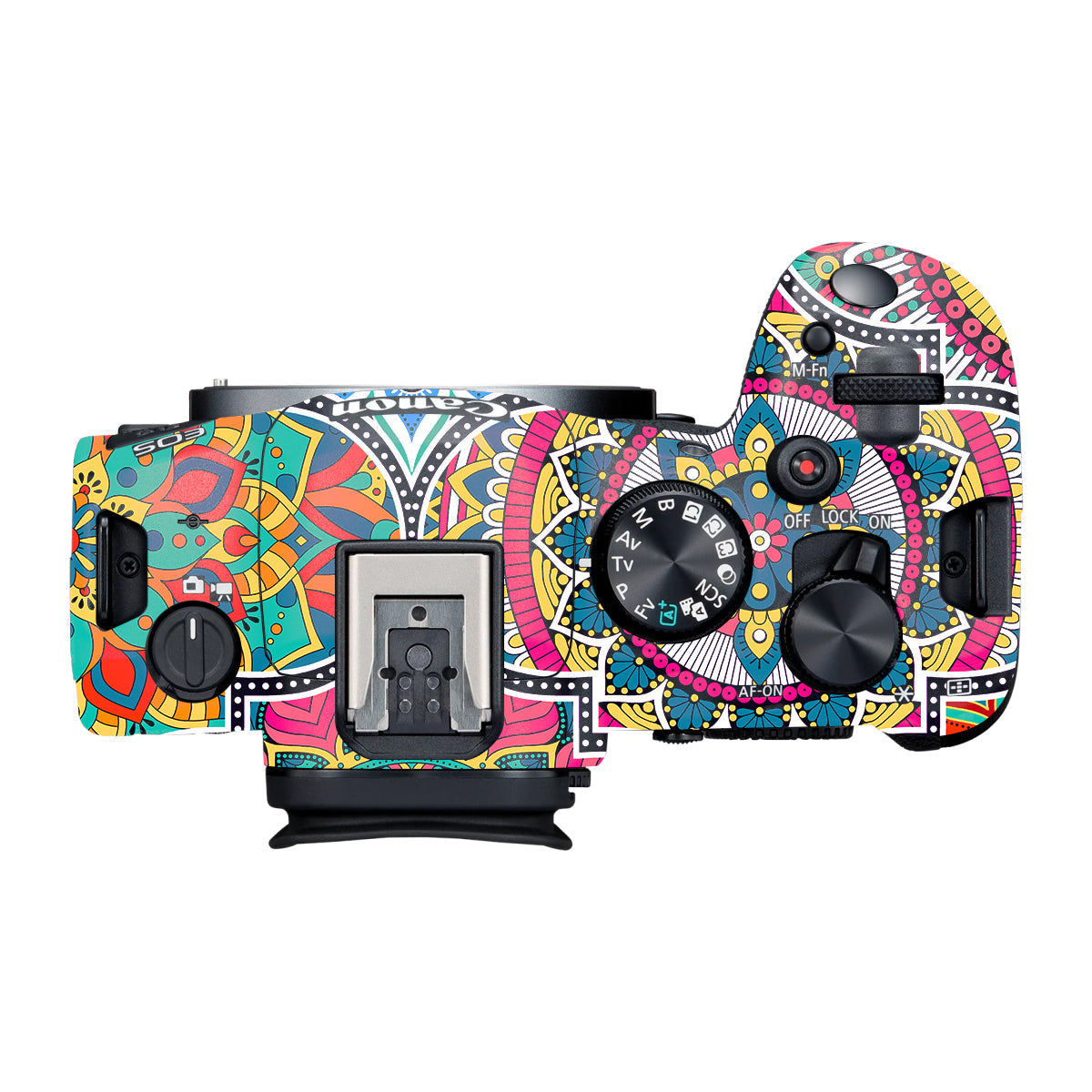 Boho Mandala Tile Pattern Canon R6 Mark III Camera Skin
