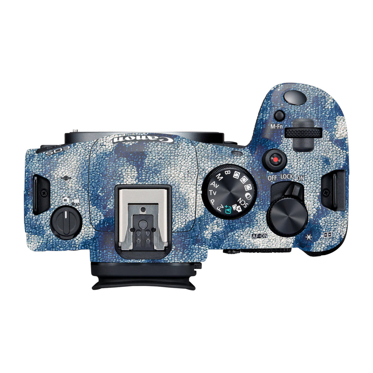 Blue Watercolor Fabric Canon R6 Mark III Camera Skin