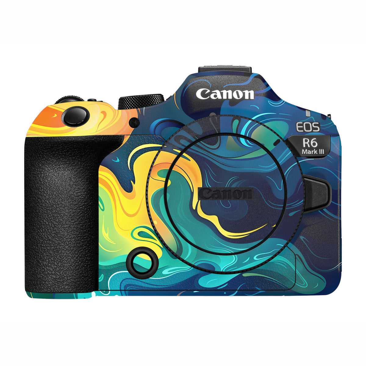 Rainbow Liquid Fusion Canon R6 Mark III Camera Skin