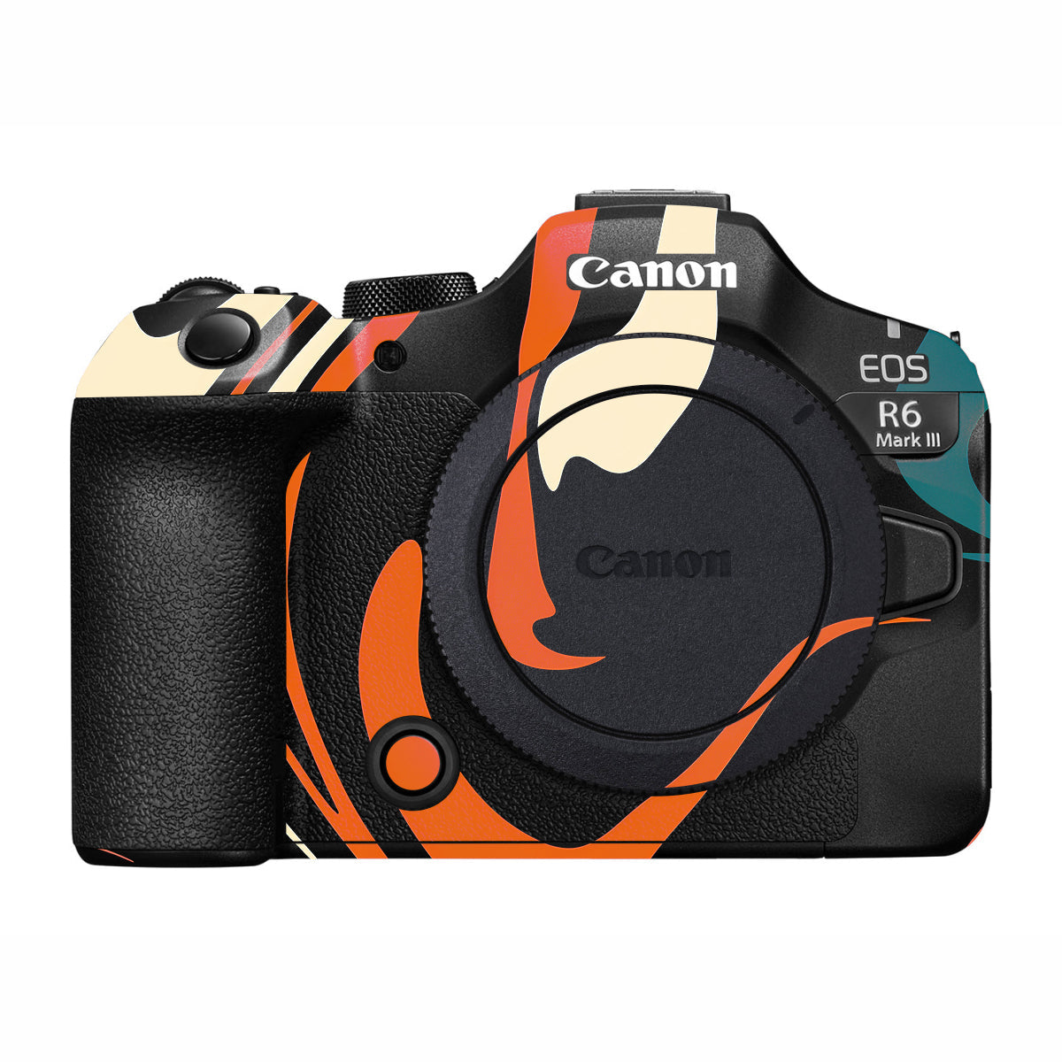 Mid-Century Abstract Swirl Canon R6 Mark III Camera Skin