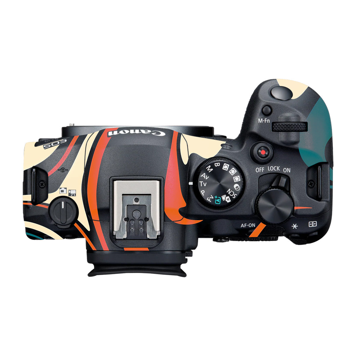 Mid-Century Abstract Swirl Canon R6 Mark III Camera Skin