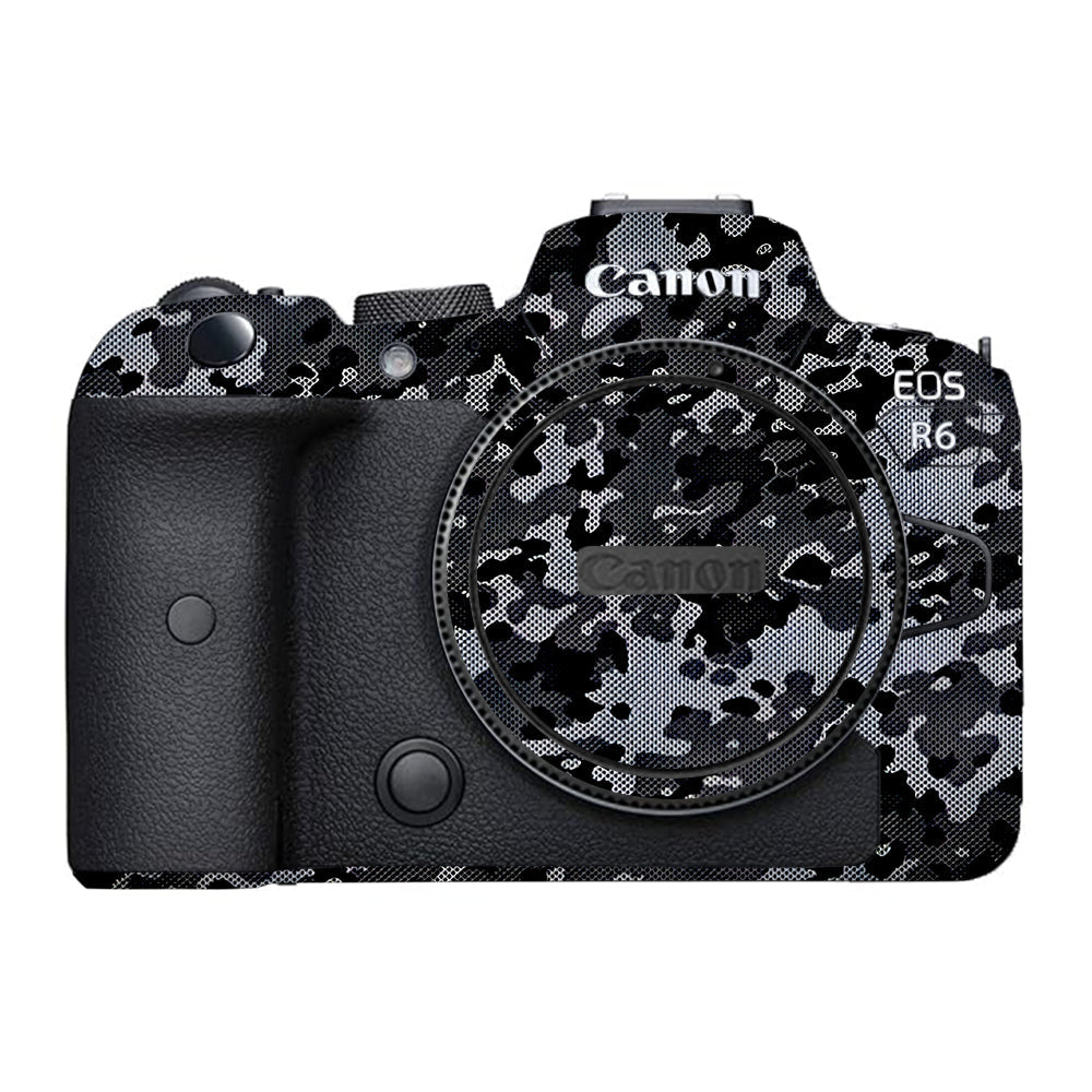 Stealth Grey Camo Canon EOS R6 Mark I Camera Skins