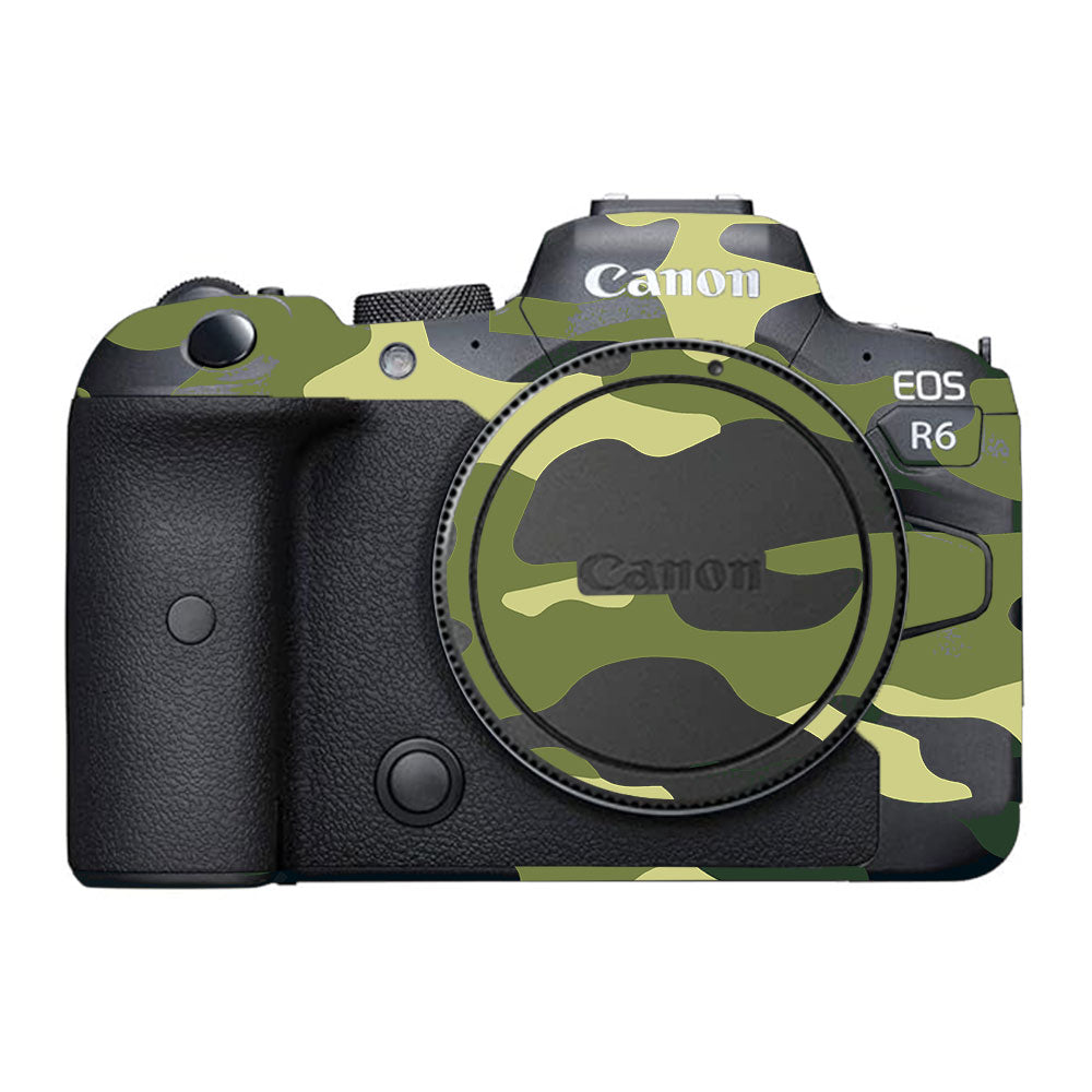 Forest Green Camo Canon EOS R6 Mark II Camera Skins