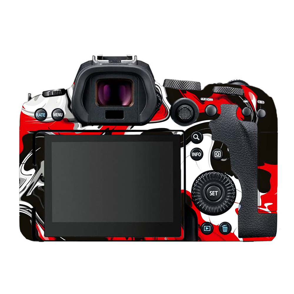 Scarlet and White Motion Canon EOS R6 Mark I Camera Skins