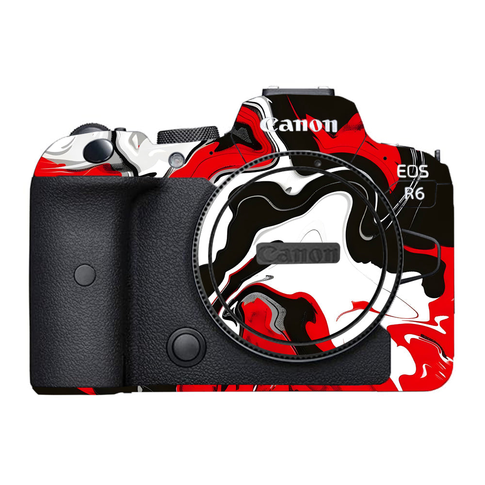 Scarlet and White Motion Canon EOS R6 Mark I Camera Skins