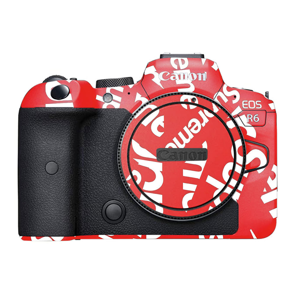 Supreme Red Canon EOS R6 Mark II Camera Skins