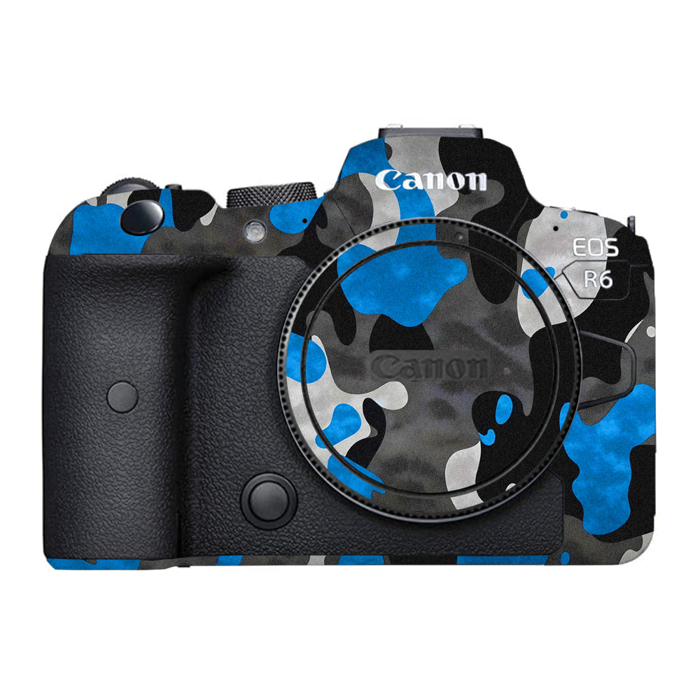 Blue Grey Camo Canon EOS R6 Mark I Camera Skins