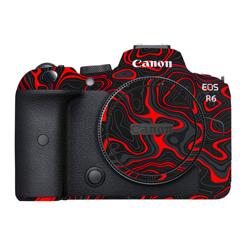 Crimson Waves Canon EOS R6 Mark I Camera Skins