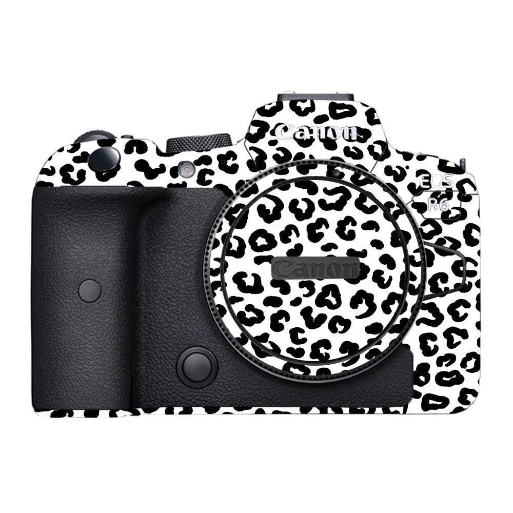White Leopard Canon EOS R6 Mark I Camera Skins