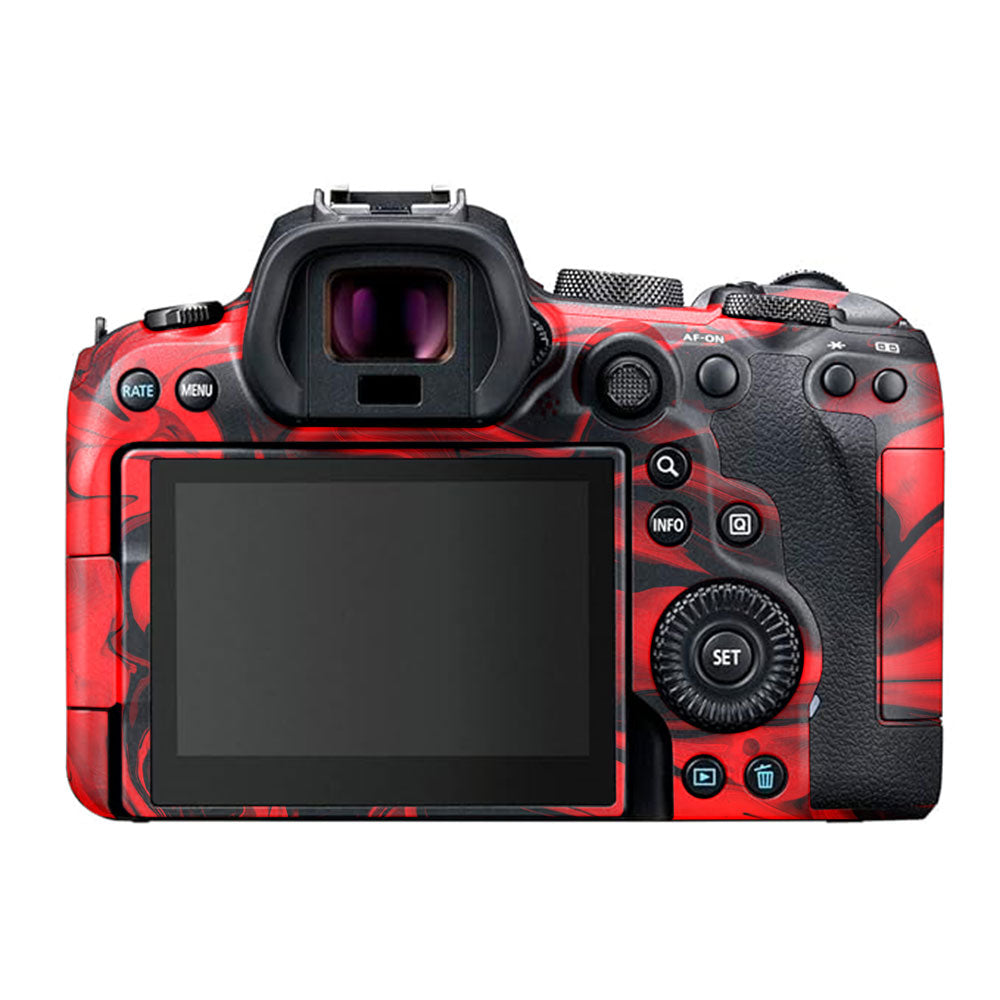 Red Lava Flow Canon EOS R6 Mark I Camera Skin