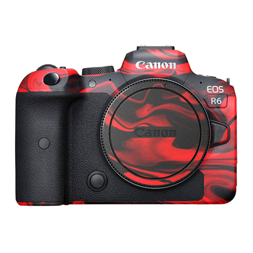 Red Lava Flow Canon EOS R6 Mark I Camera Skin