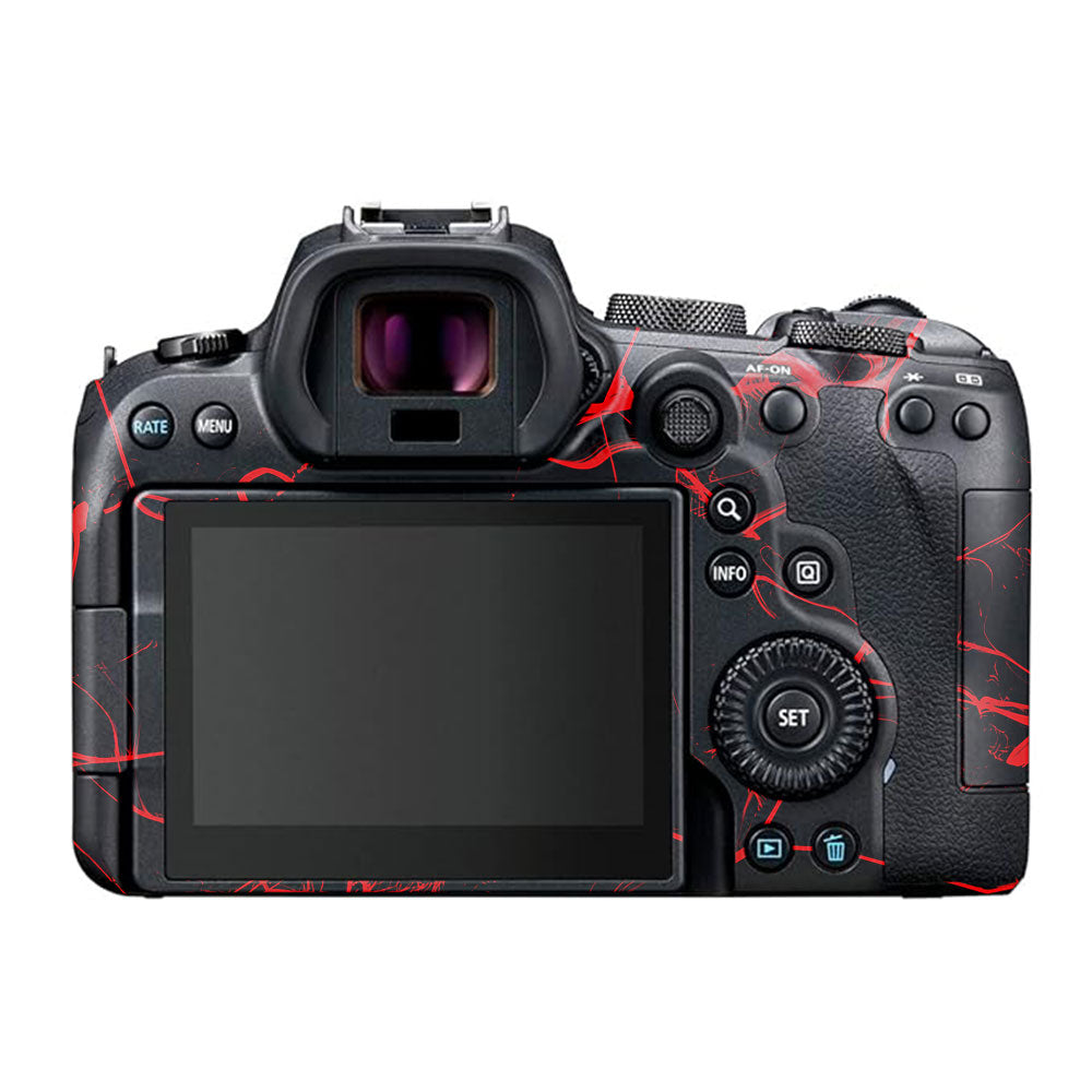Red Neural Grid Canon EOS R6 Mark I Camera Skin